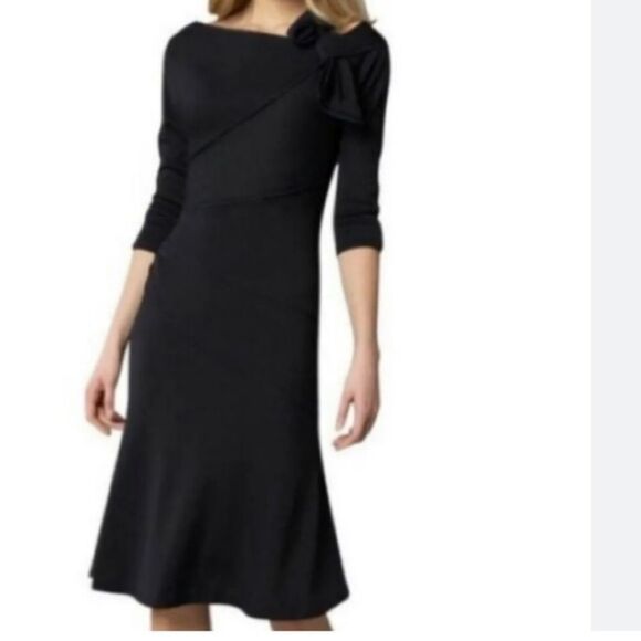 Diane Von Furstenberg Dresses & Skirts - Diane von Fürstenberg Slater black wool midi dress size 6